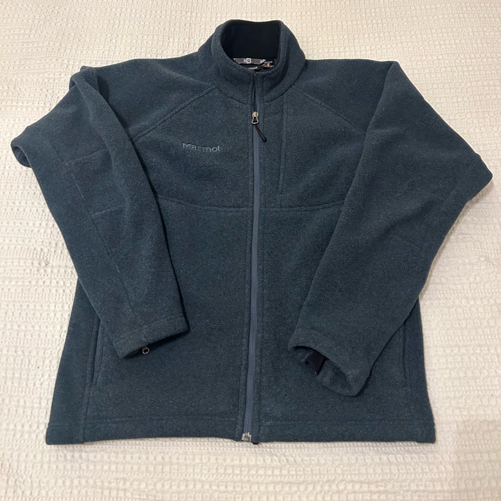 Marmot Mens Size Medium Fleece Jacket Full Zip Hiking Walking
